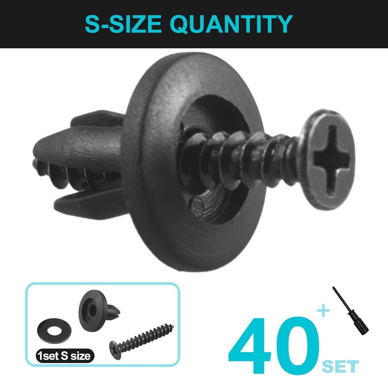 G.CORE Pegboard Peg Hooks Accessories - 40 Set Pegs with Inserts and Screw Fit 1/4 Pegboards Multi-Functional for Hanging and Mounting - Utility Tool Hanger Organizers (Small Size) - Image 3